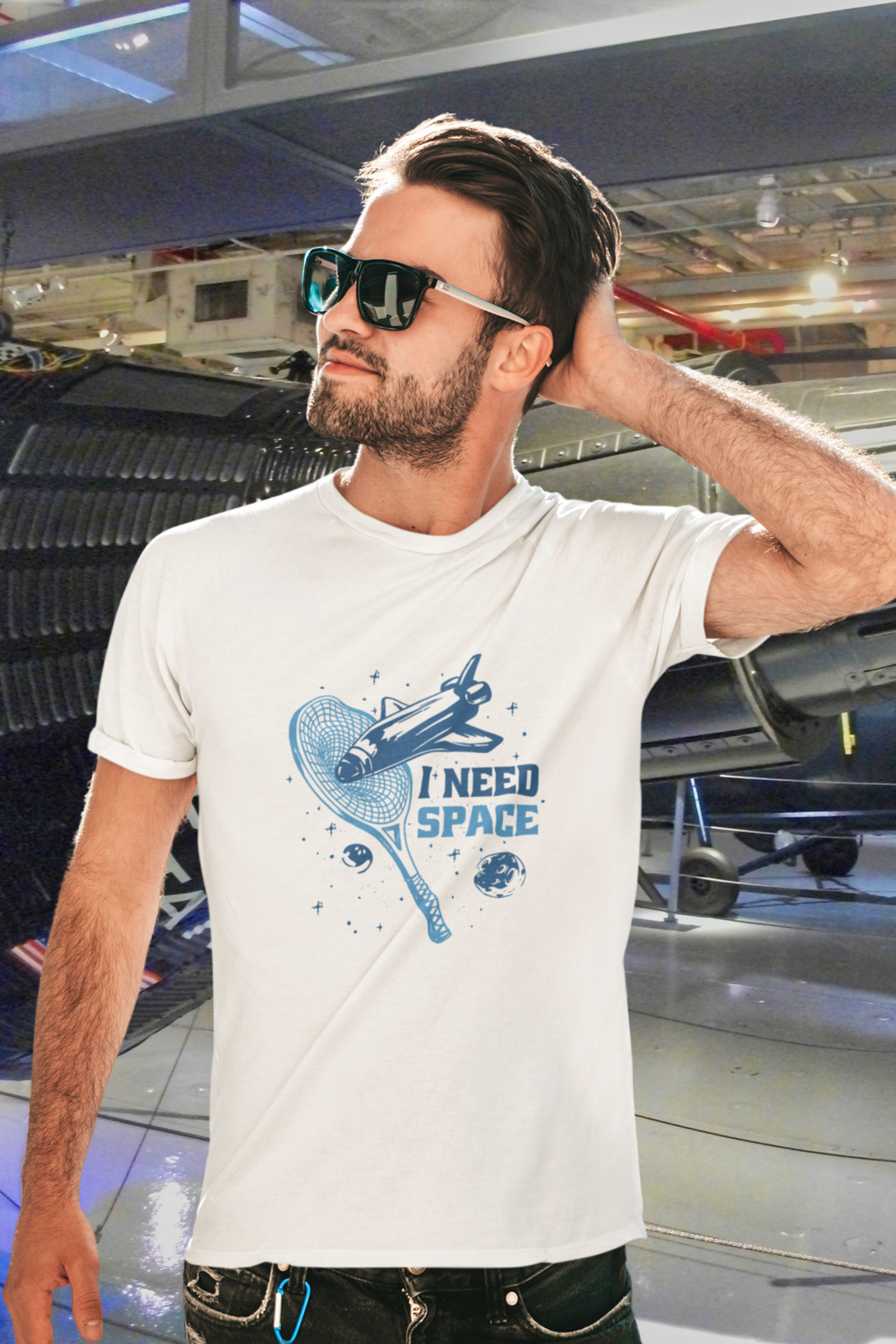 I Need Space Printed T-Shirt For Men - WowWaves - 7