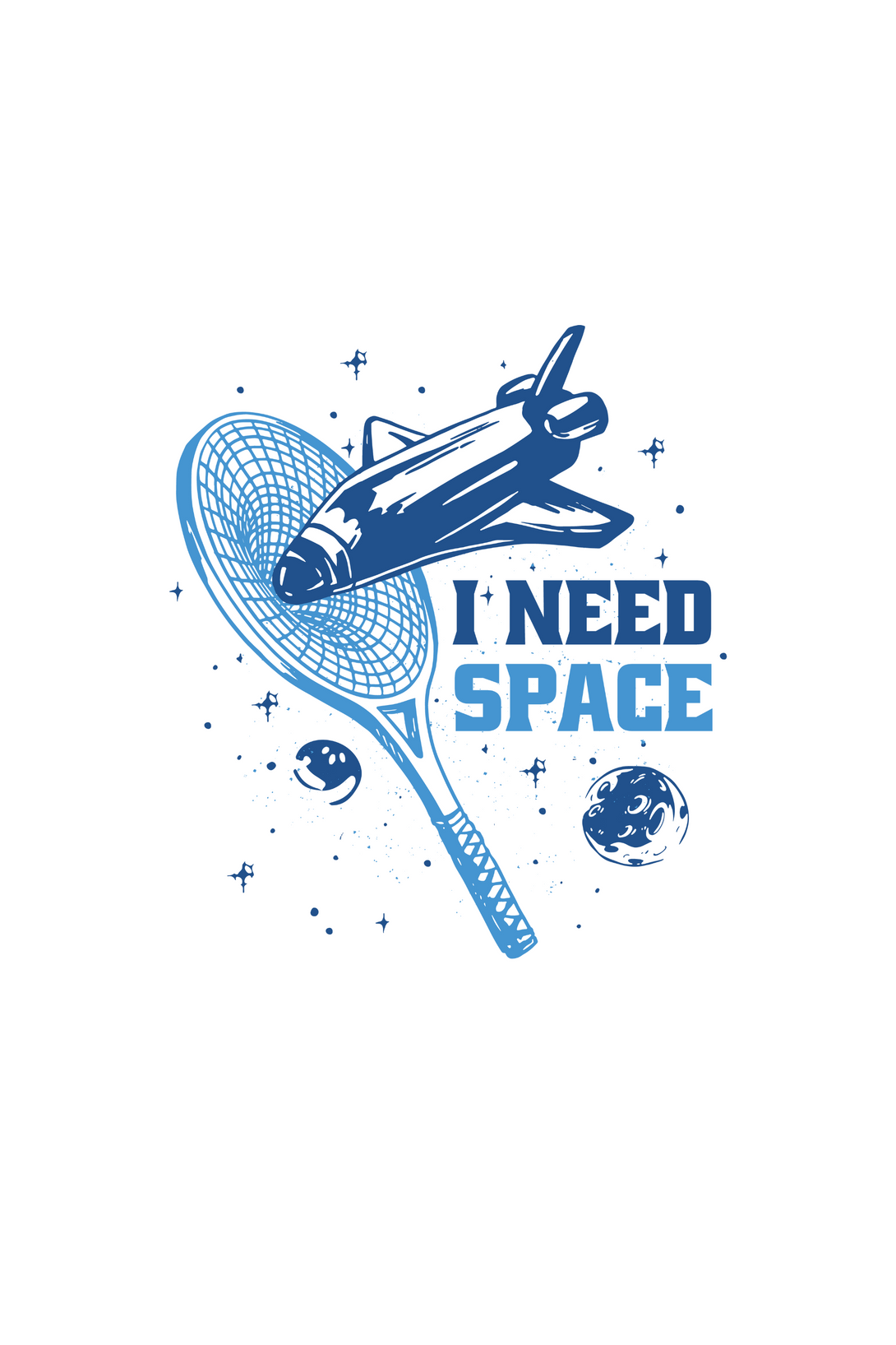 I Need Space Printed T-Shirt For Men - WowWaves - 1