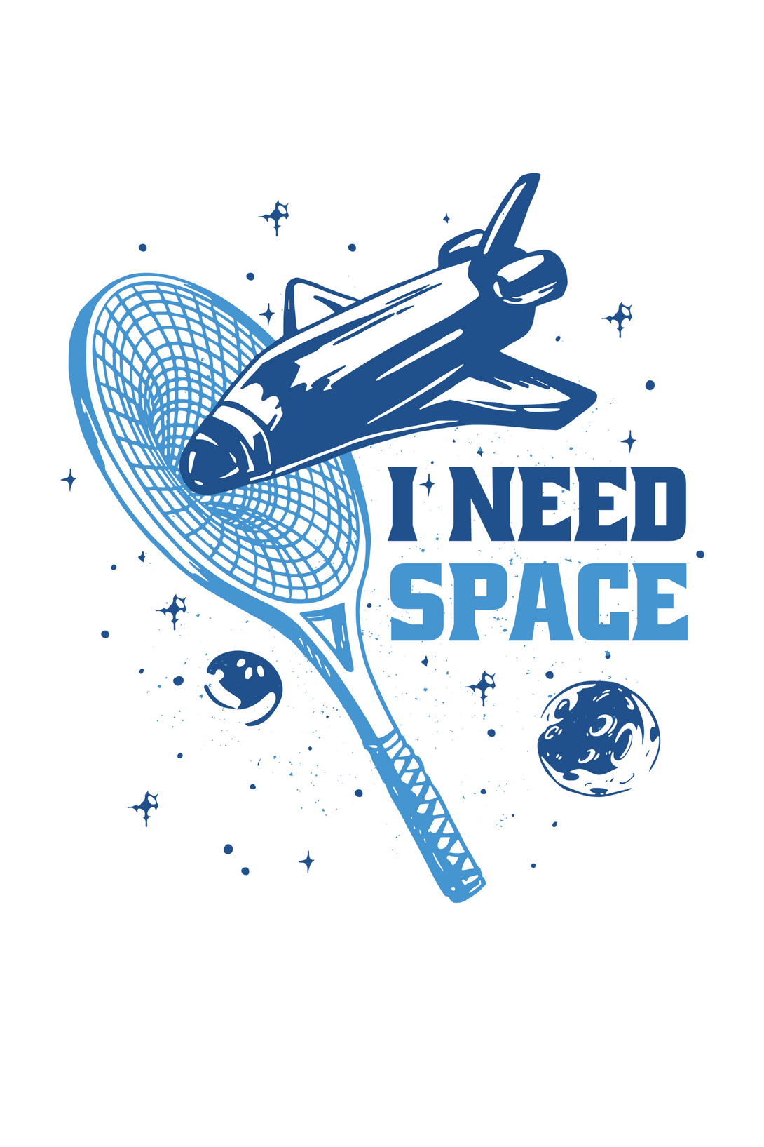 I Need Space Printed T-Shirt For Women - WowWaves - 1
