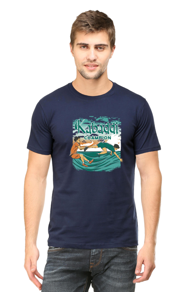 Kabaddi Champion Printed T-Shirt For Men - WowWaves - 8