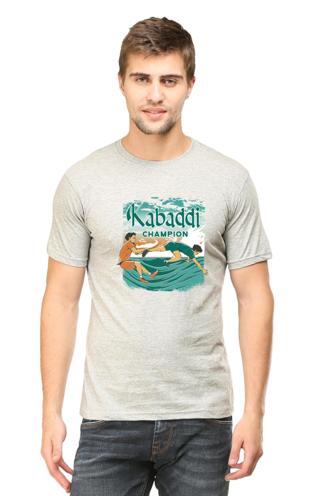 Kabaddi Champion Printed T-Shirt For Men - WowWaves - 9