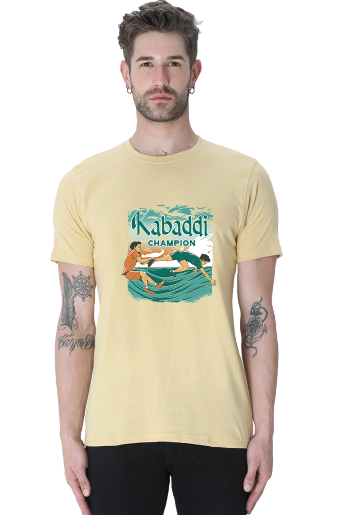 Kabaddi Champion Printed T-Shirt For Men - WowWaves - 10