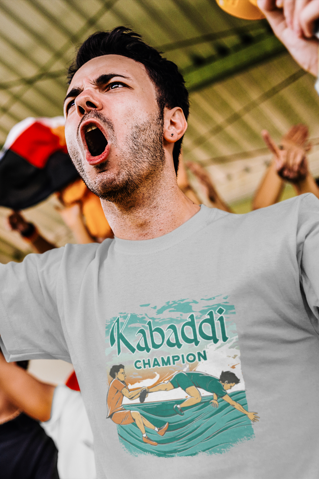 Kabaddi Champion Printed T-Shirt For Men - WowWaves - 3