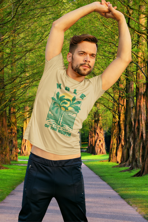 Kale Palm Printed T-Shirt For Men - WowWaves