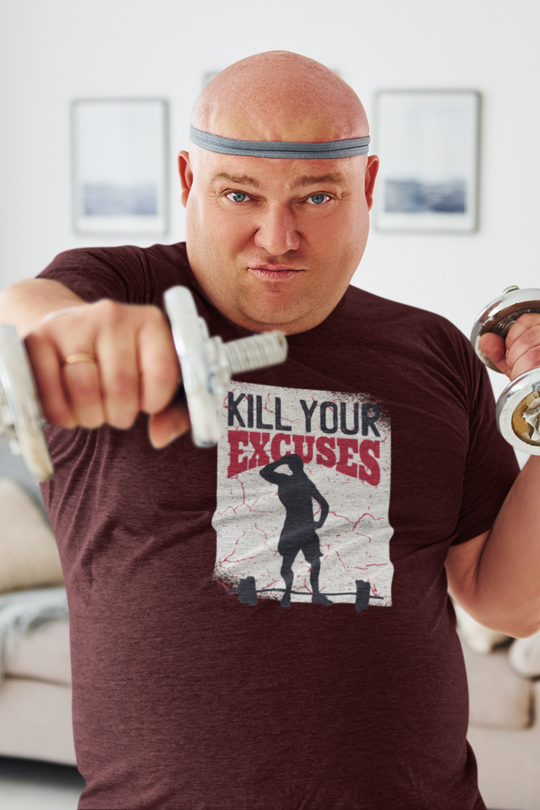 Kill Your Excuses Printed T-Shirt For Men - WowWaves - 5
