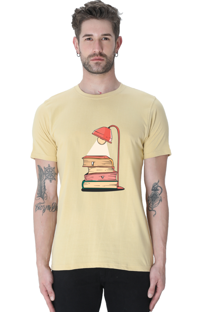 Lamp Of Knowledge Printed T-Shirt For Men - WowWaves - 9