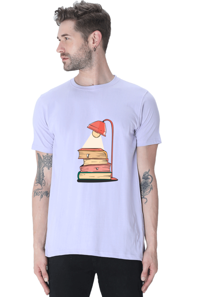Lamp Of Knowledge Printed T-Shirt For Men - WowWaves - 7