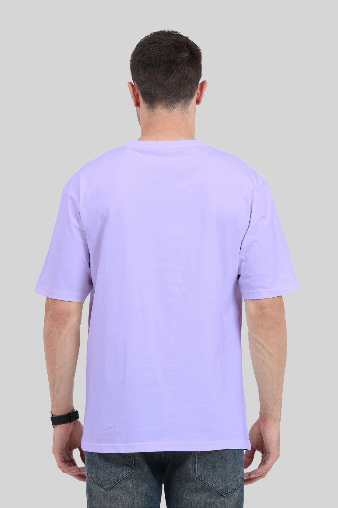 Lavender Oversized T-Shirt For Men - WowWaves - 1