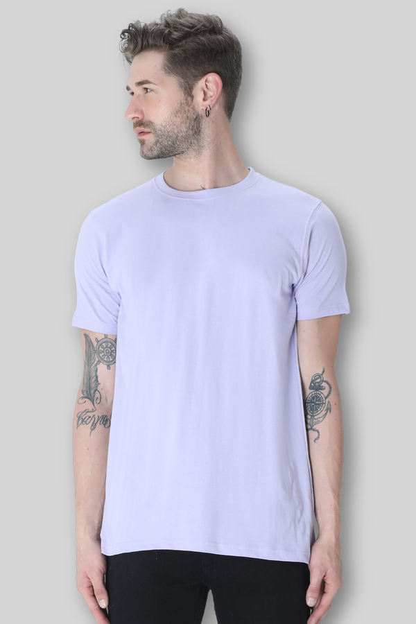 Lavender T-Shirt For Men - WowWaves
