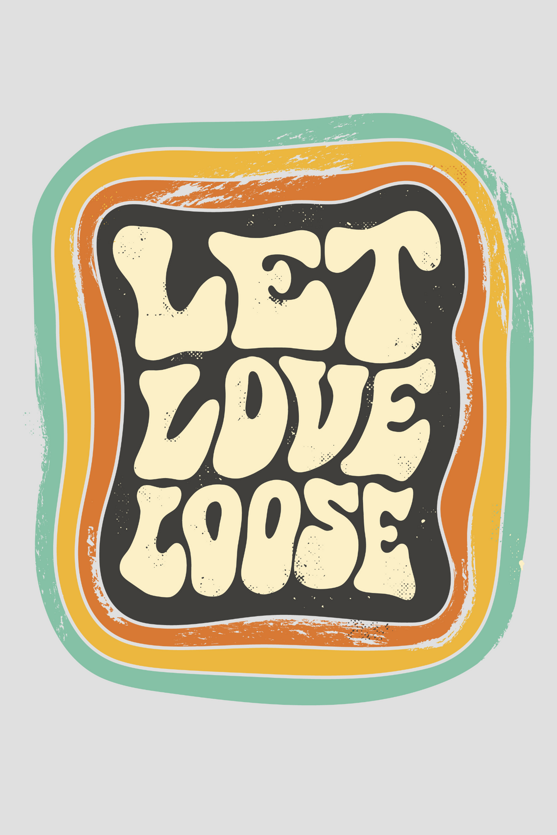 Let Love Loose Printed T-Shirt For Women - WowWaves - 1