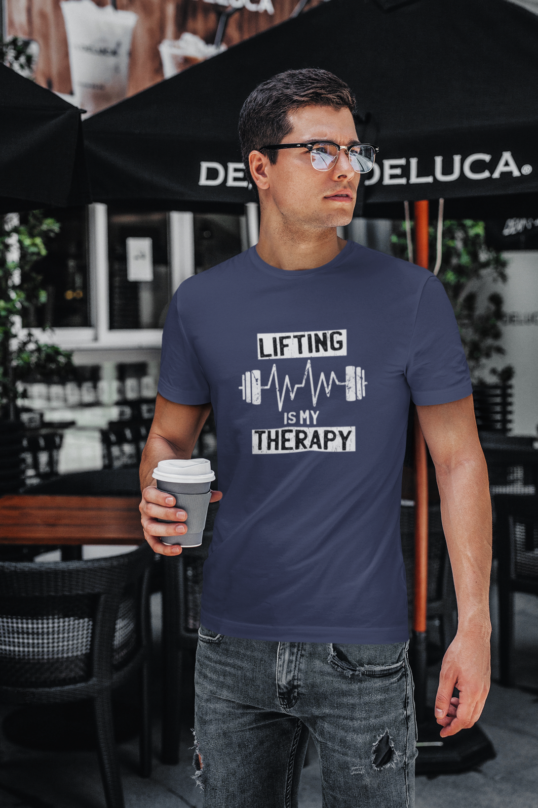 Lifting Is My Therapy Printed T-Shirt For Men - WowWaves - 10
