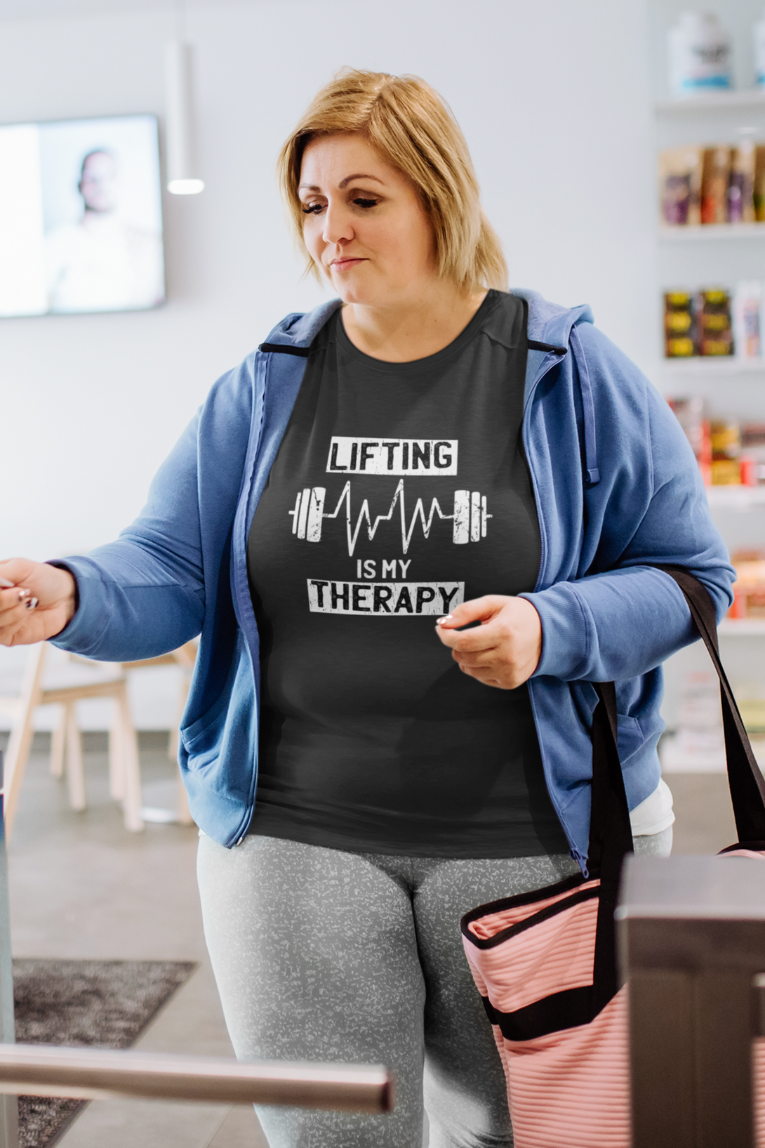 Lifting Is My Therapy Printed T-Shirt For Women - WowWaves - 4