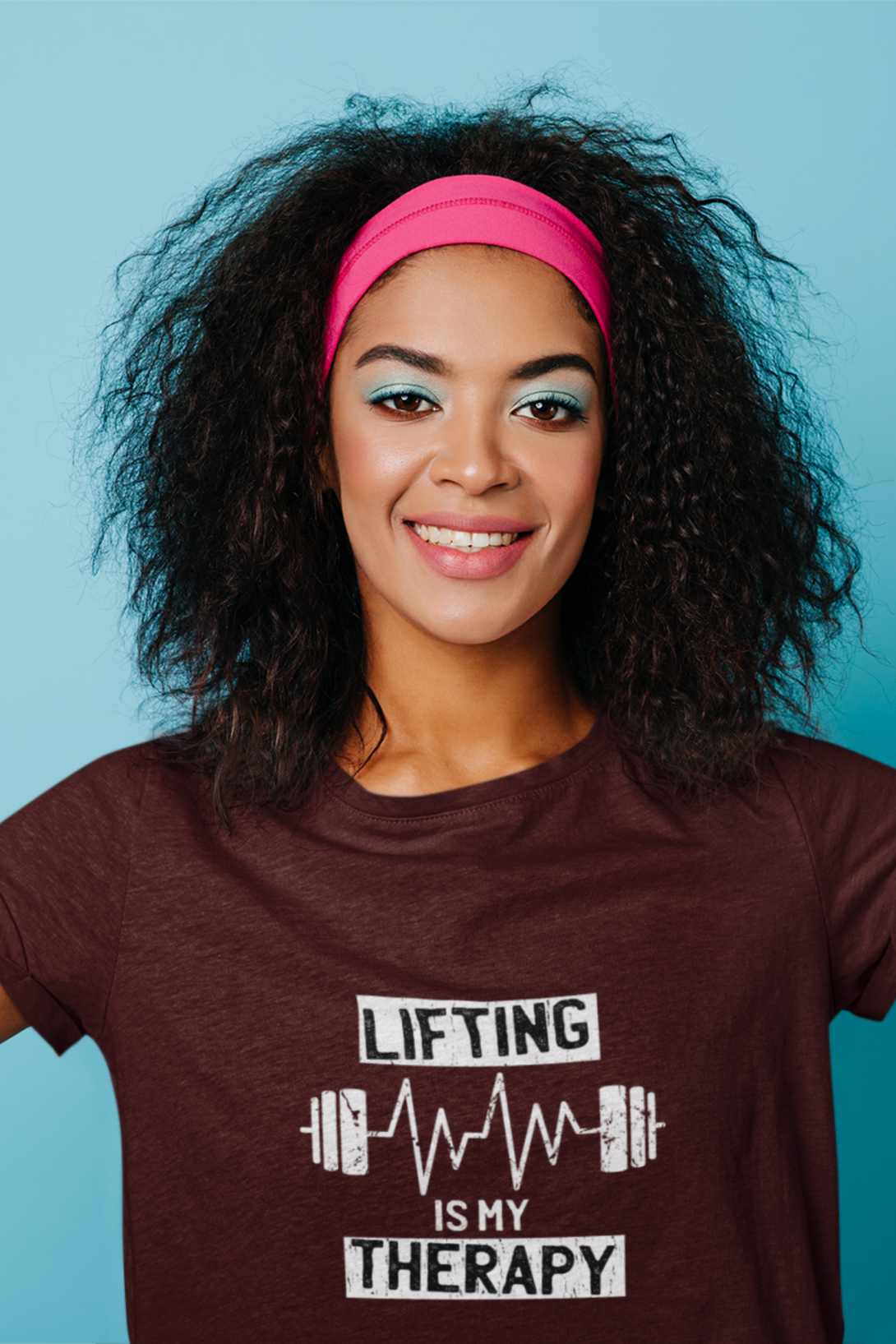 Lifting Is My Therapy Printed T-Shirt For Women - WowWaves - 10