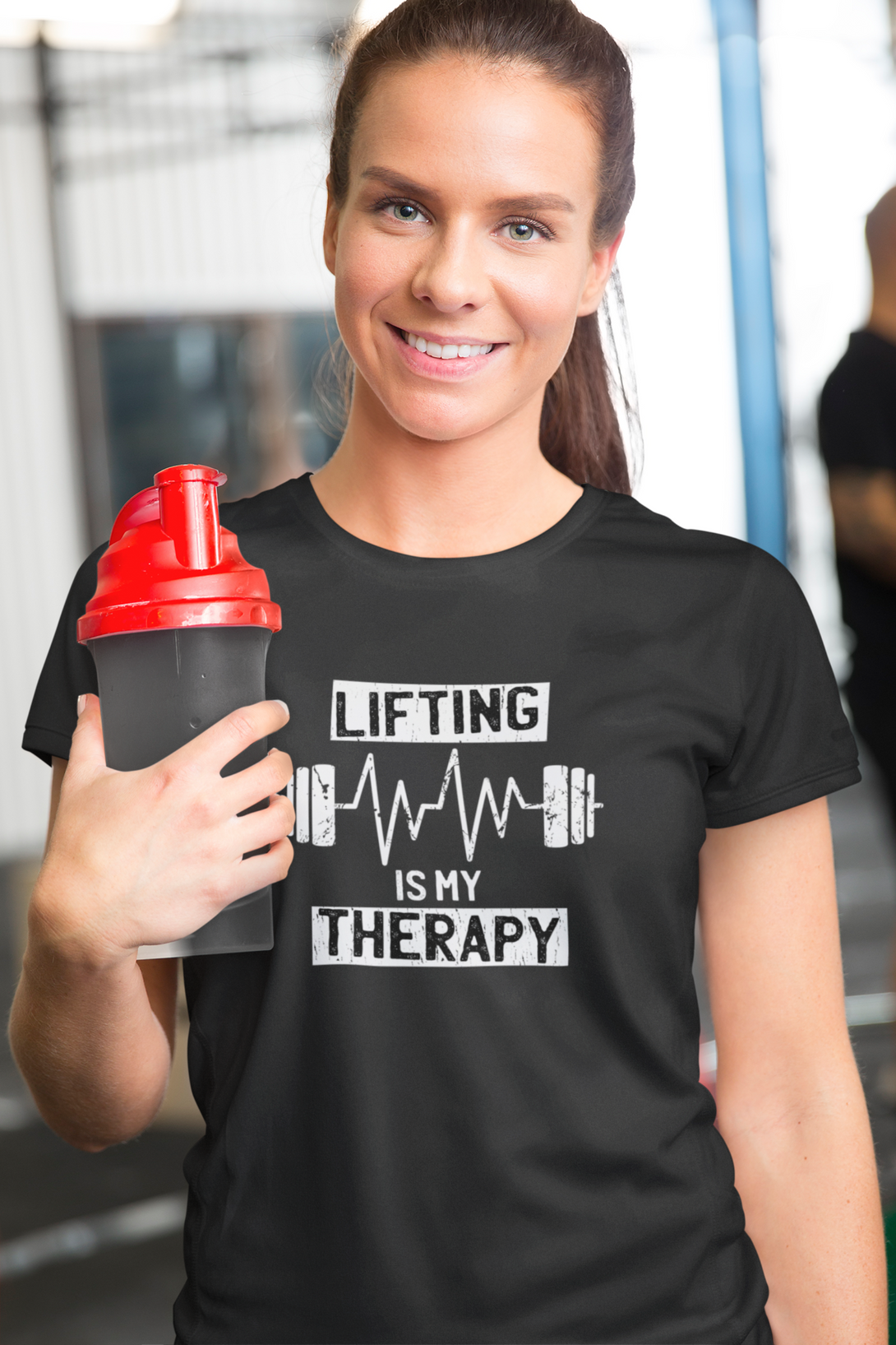 Lifting Is My Therapy Printed T-Shirt For Women - WowWaves - 6