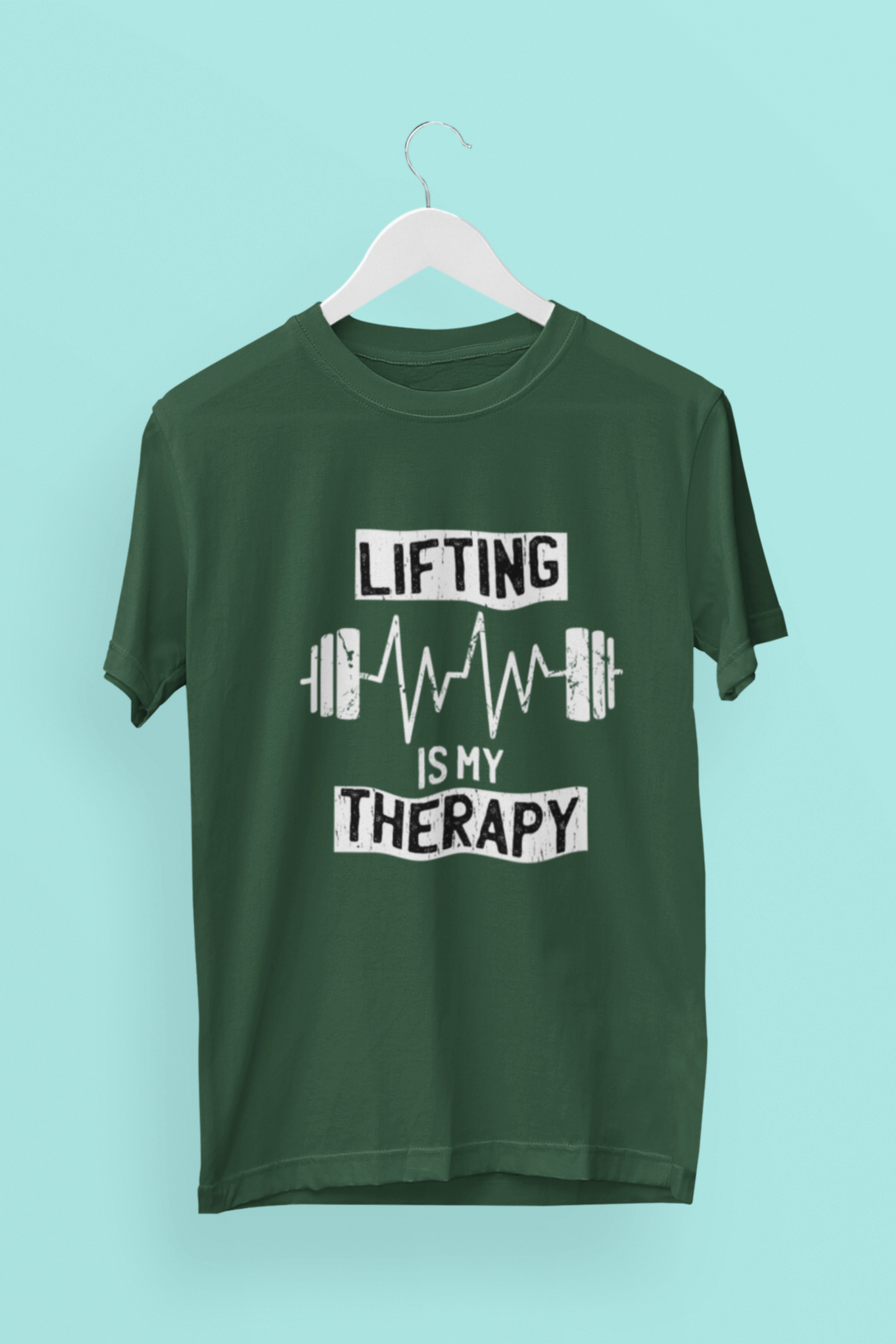Weightlifting Therapy Printed Oversized T-Shirt For Men - WowWaves - 6