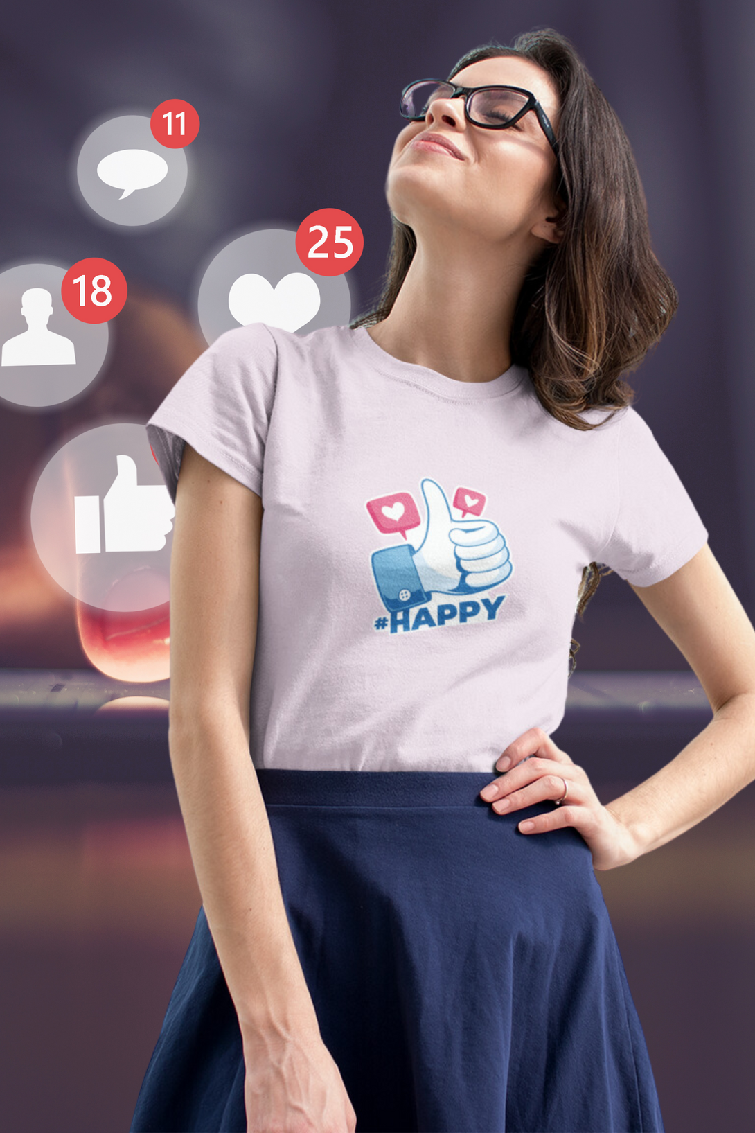 Like Printed T-Shirt For Women - WowWaves - 2