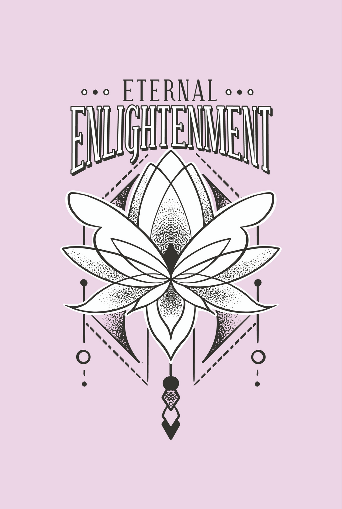 Eternal Enlightenment Lotus Printed T-Shirt For Women - WowWaves - 1