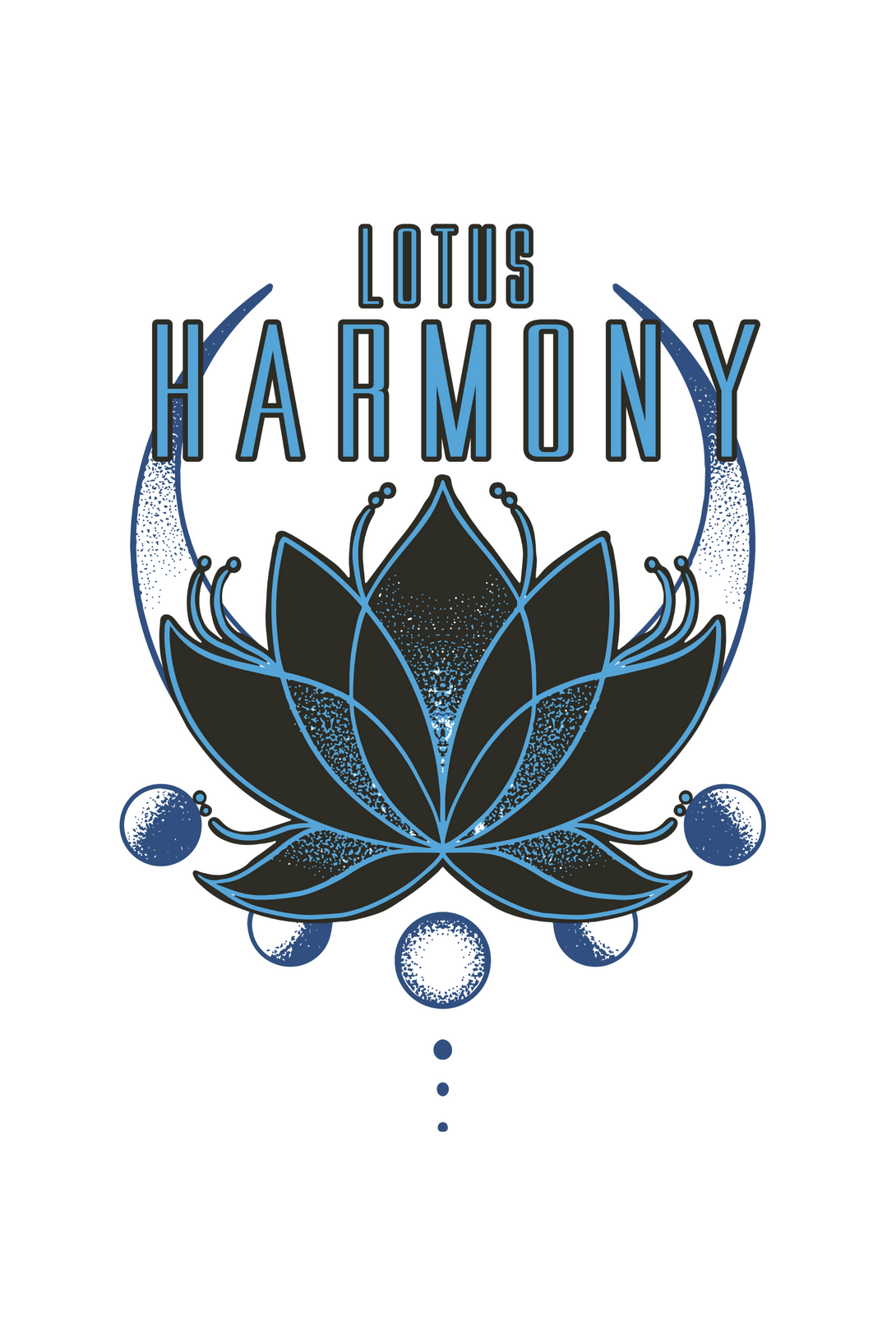 Harmony Lotus Printed T-Shirt For Women - WowWaves - 1