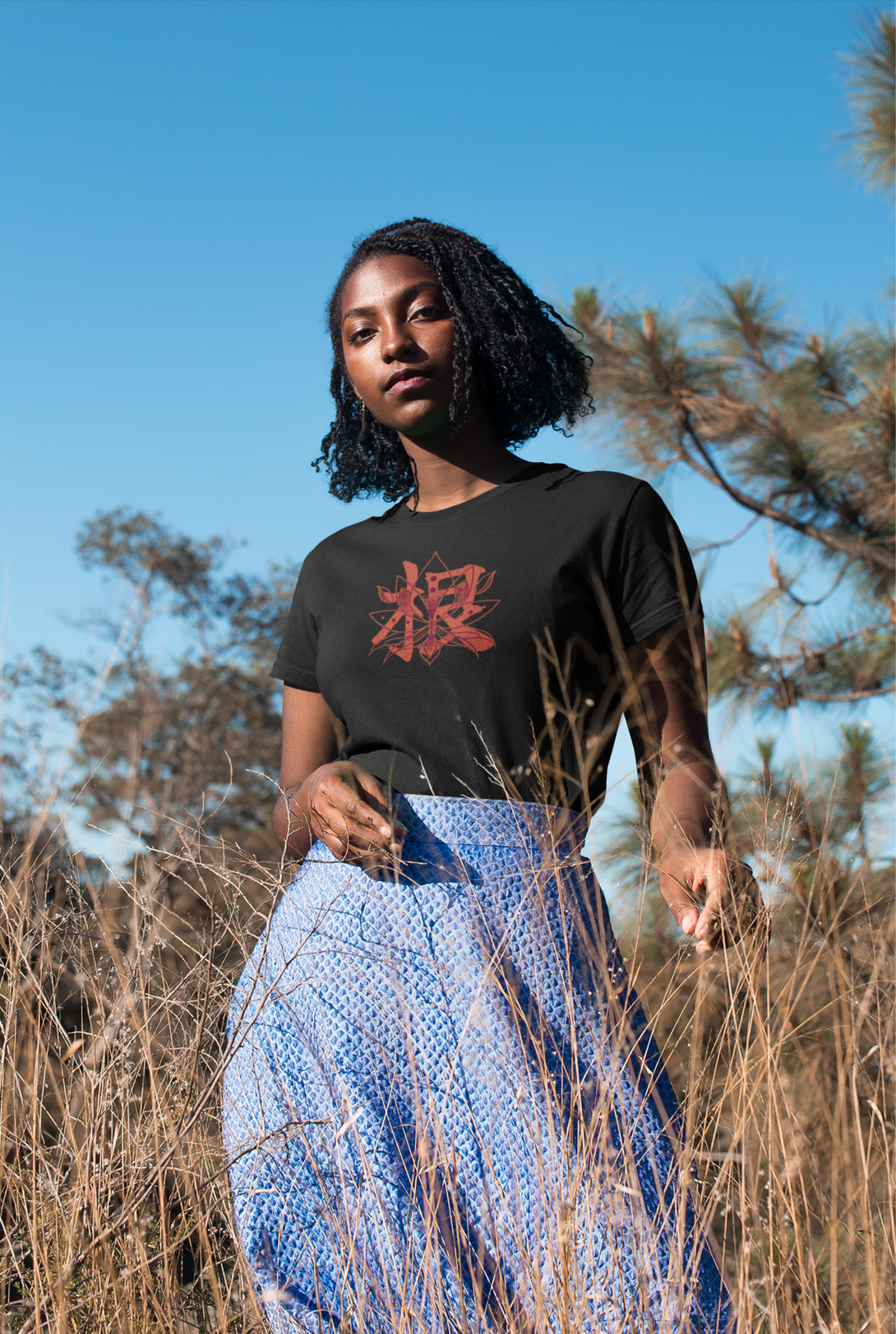 Blossom Zen Lotus Printed T-Shirt For Women - WowWaves - 3