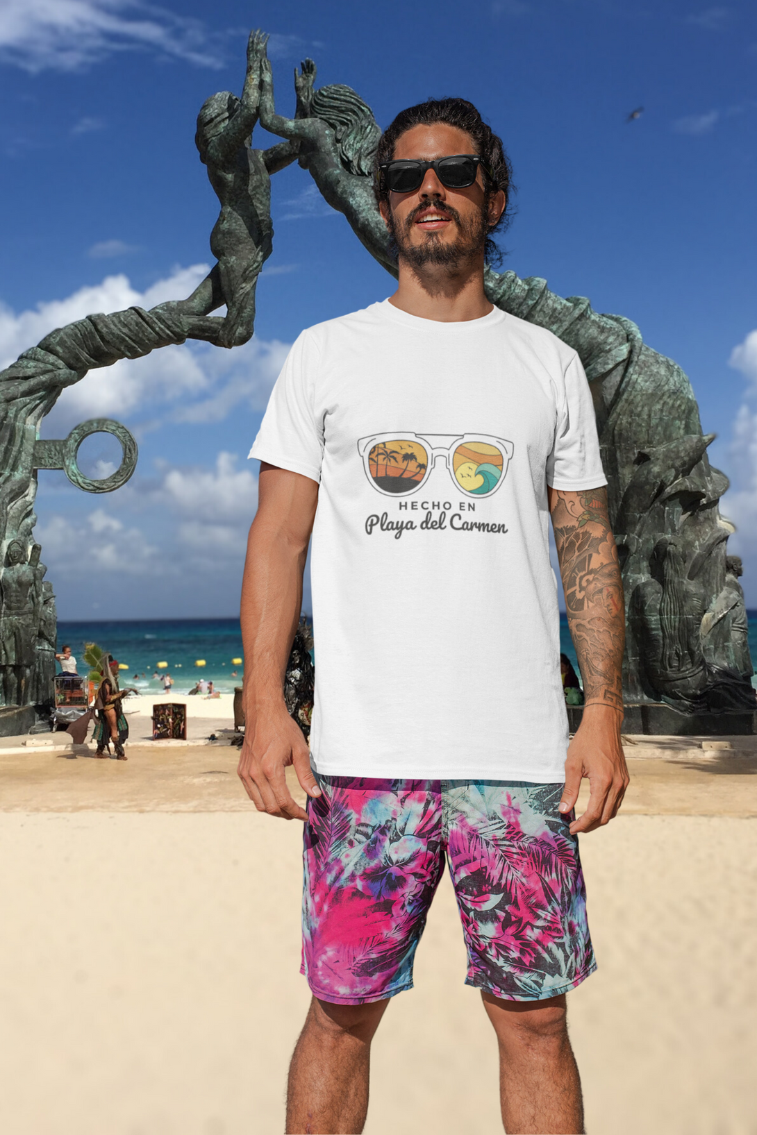 Made In Playa Del Carmen Printed T-Shirt For Men - WowWaves - 6