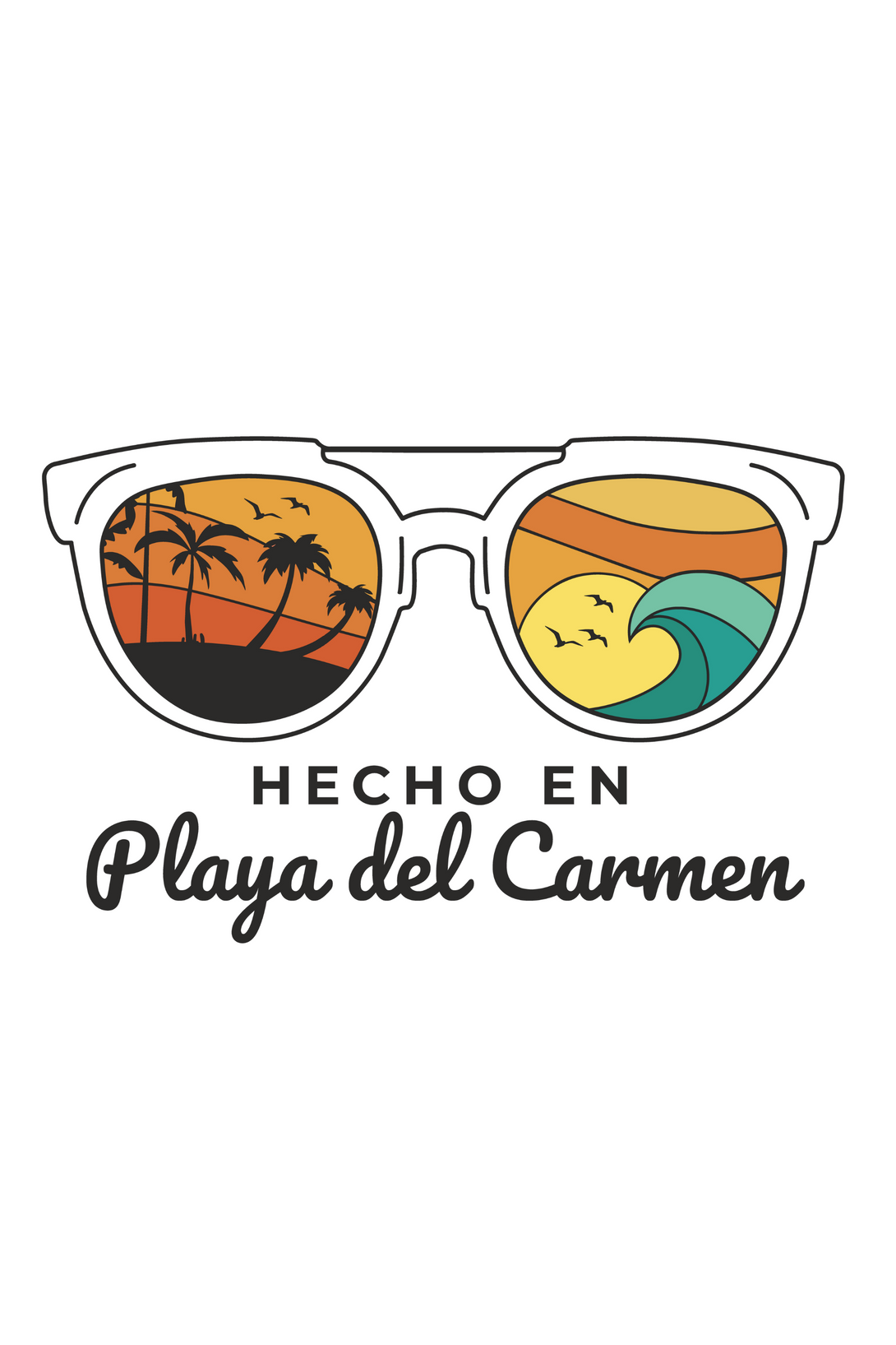 Made In Playa Del Carmen Printed T-Shirt For Men - WowWaves - 1