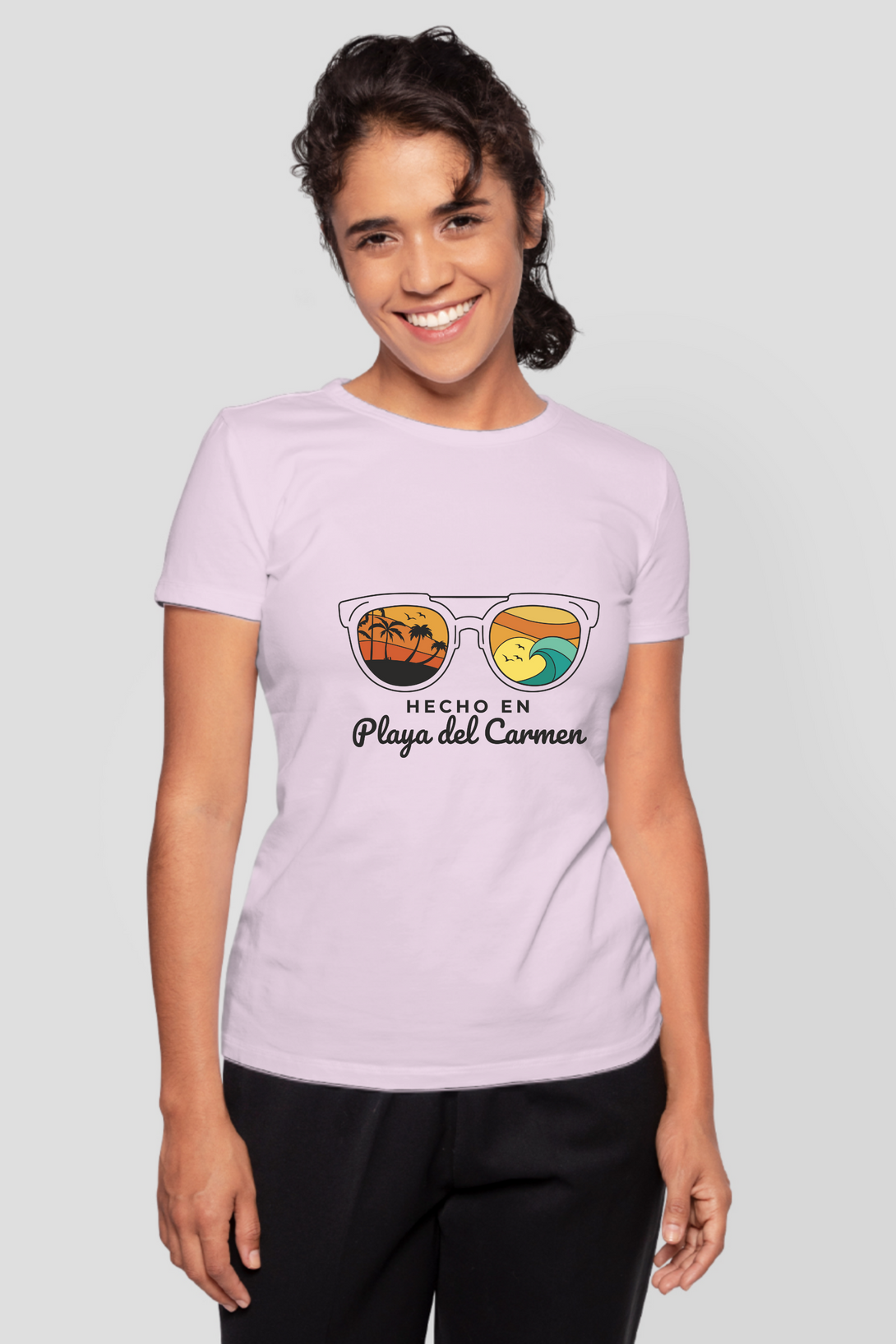 Made In Playa Del Carmen Printed T-Shirt For Women - WowWaves - 9