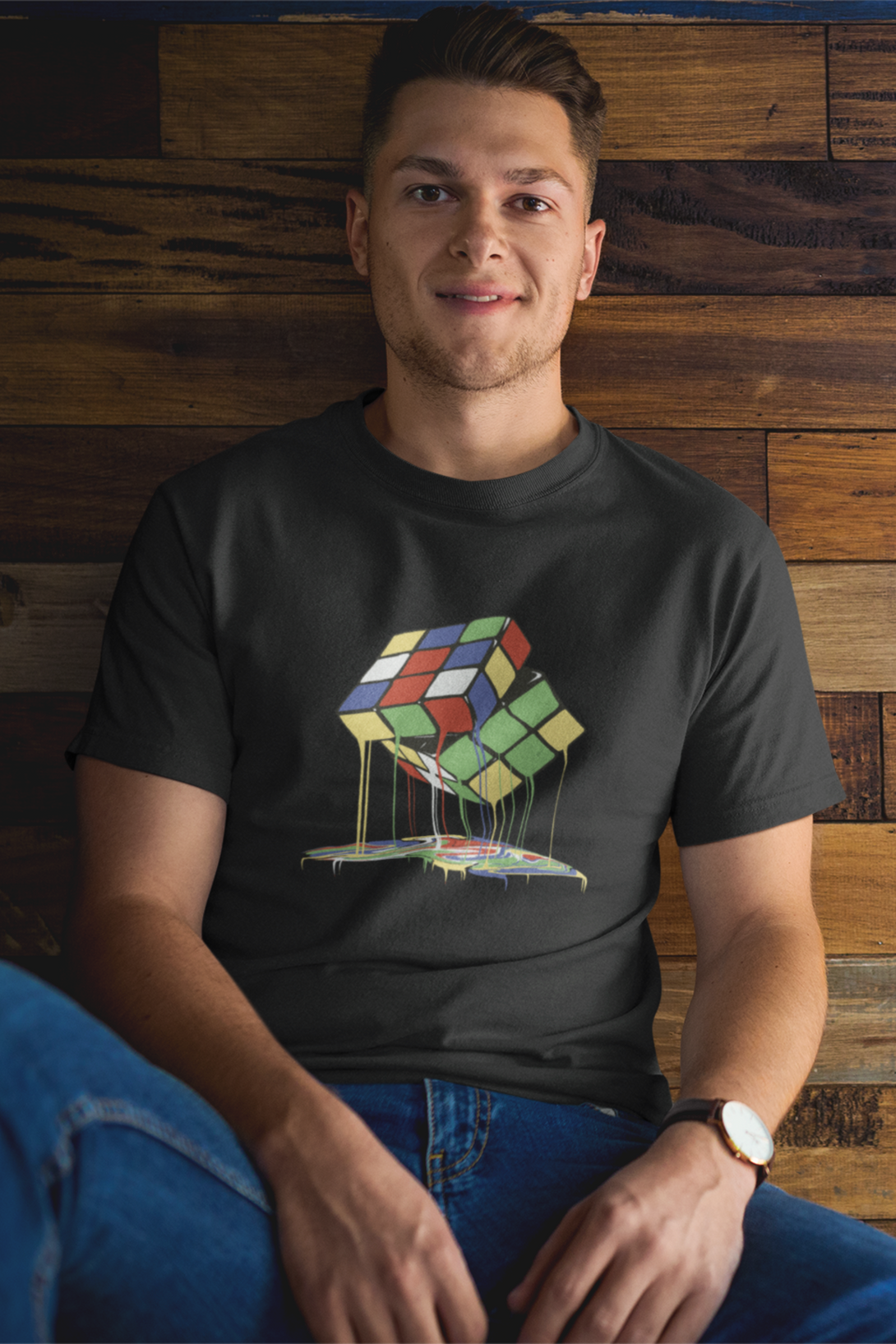 Magic Melts Cube Printed T-Shirt For Men - WowWaves - 5
