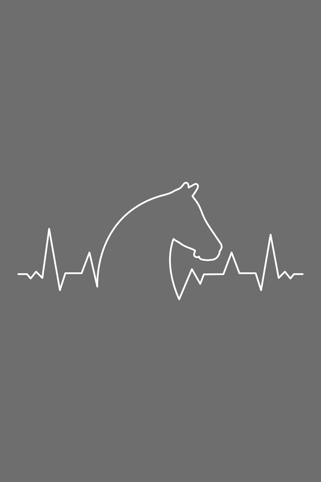Horse Heartbeat Printed T-Shirt For Women - WowWaves - 1