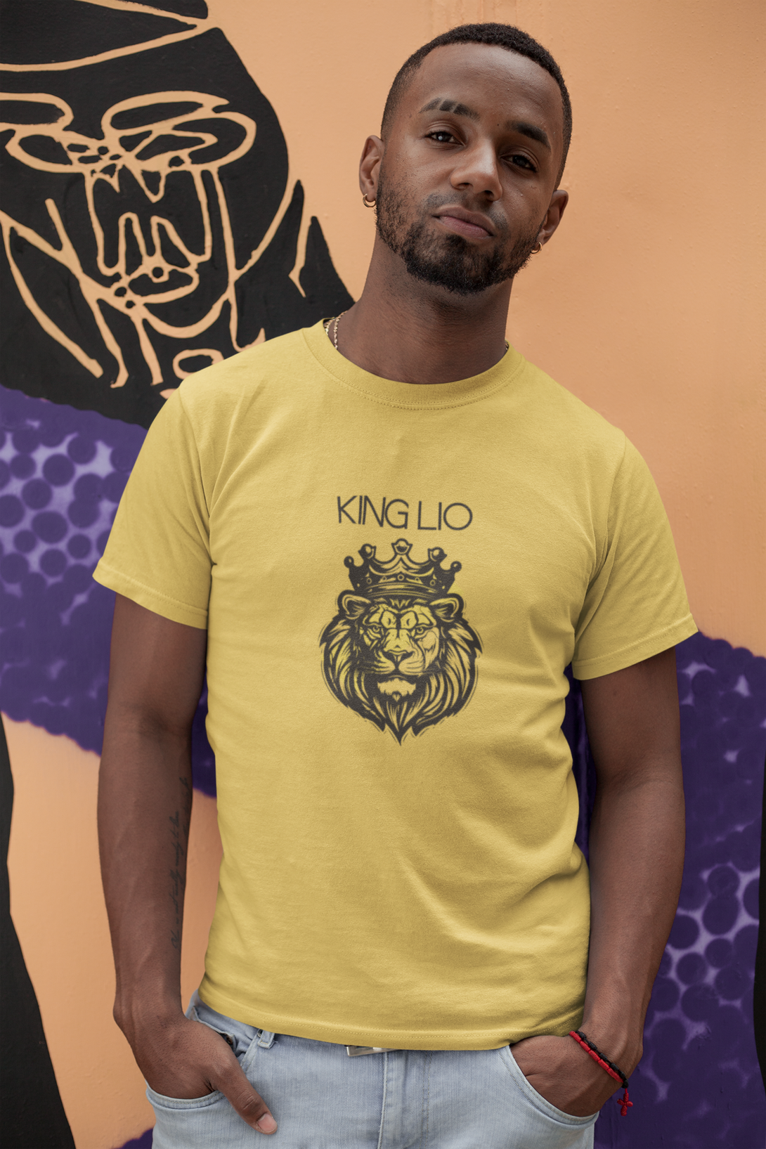 King Lio Printed T-Shirt For Men - WowWaves - 5