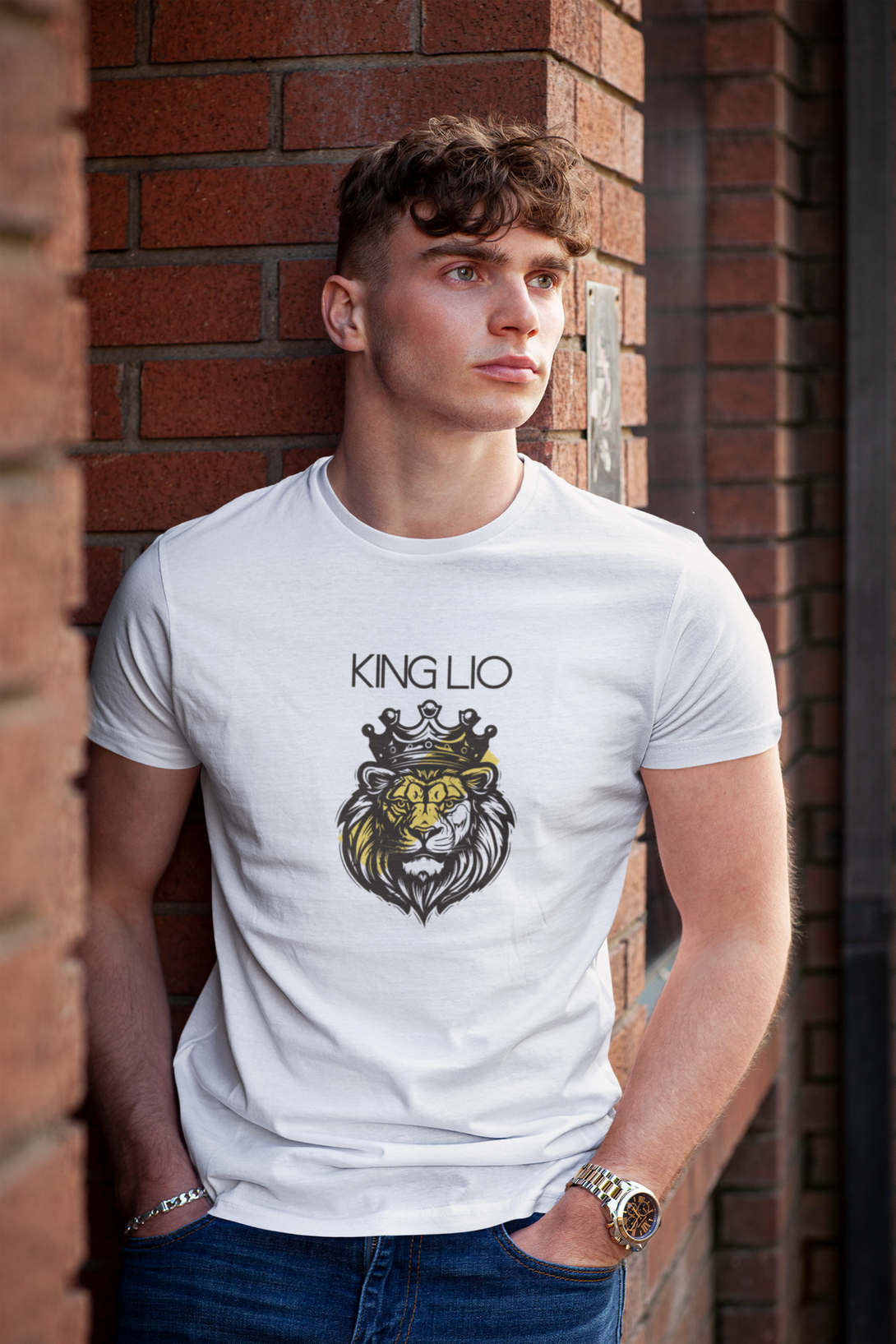 King Lio Printed T-Shirt For Men - WowWaves