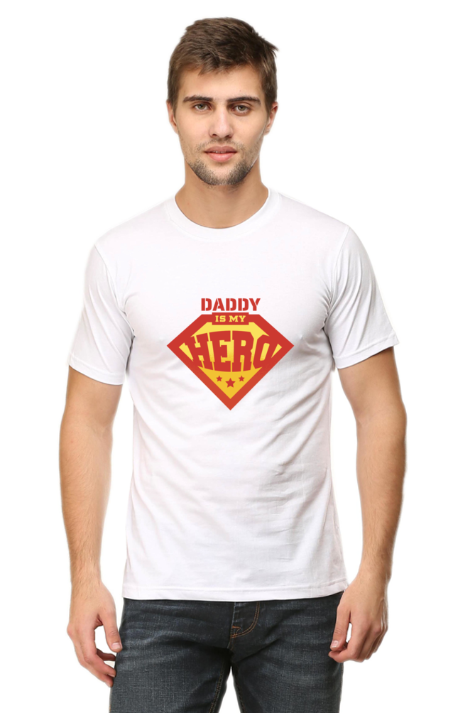 Daddy Is My Hero Printed T-Shirt For Men - WowWaves - 6