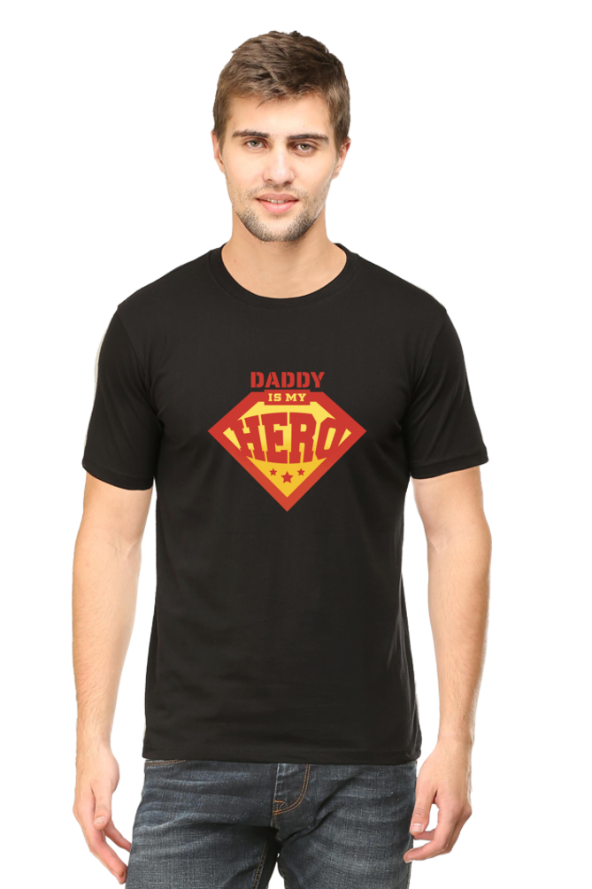 Daddy Is My Hero Printed T-Shirt For Men - WowWaves - 8
