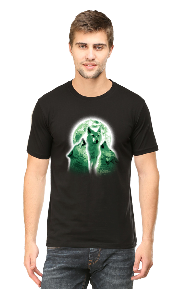 Wolves Howling Printed T-Shirt For Men - WowWaves - 10