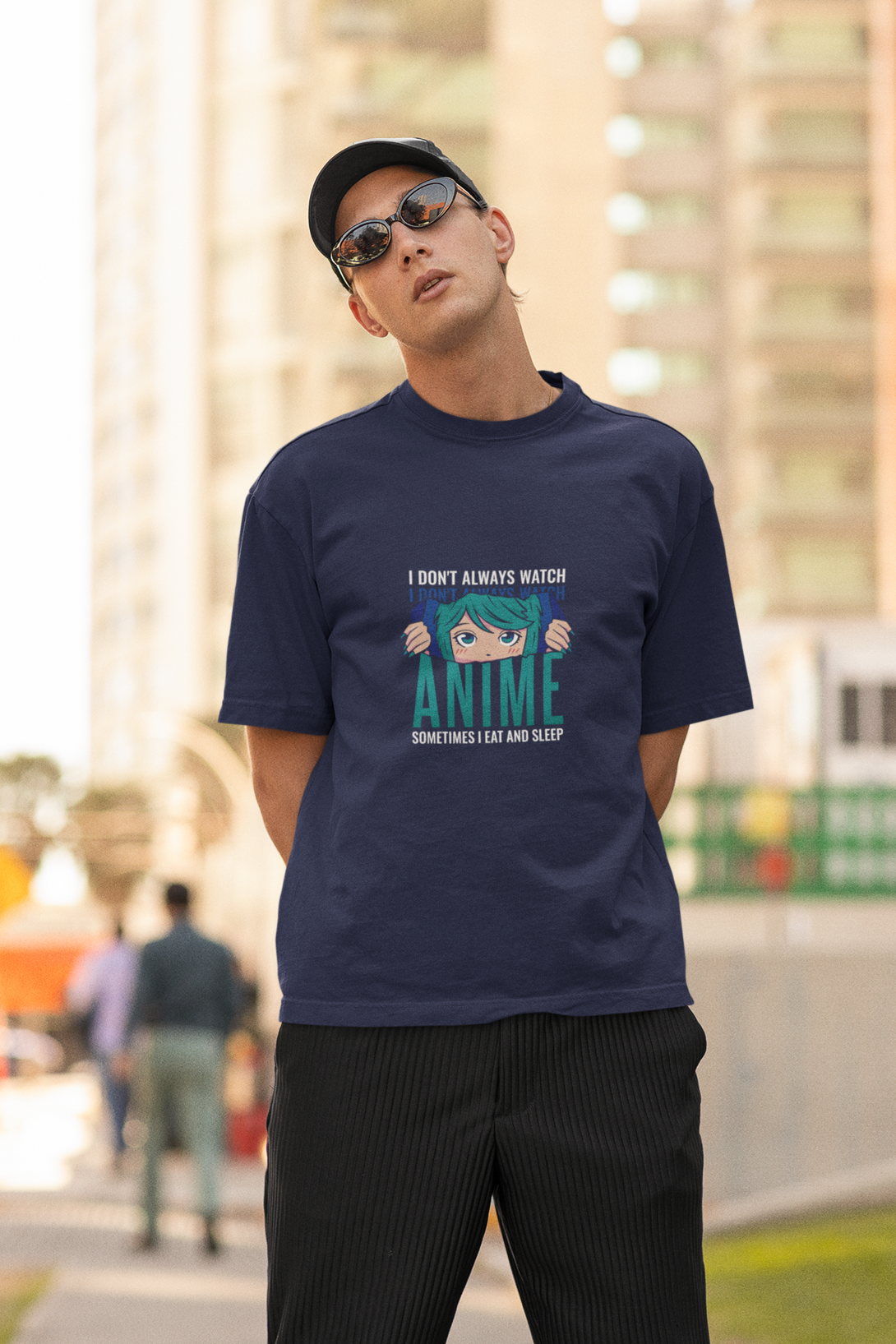 I Don'T Always Watch Anime Printed T-Shirt For Men - WowWaves - 3