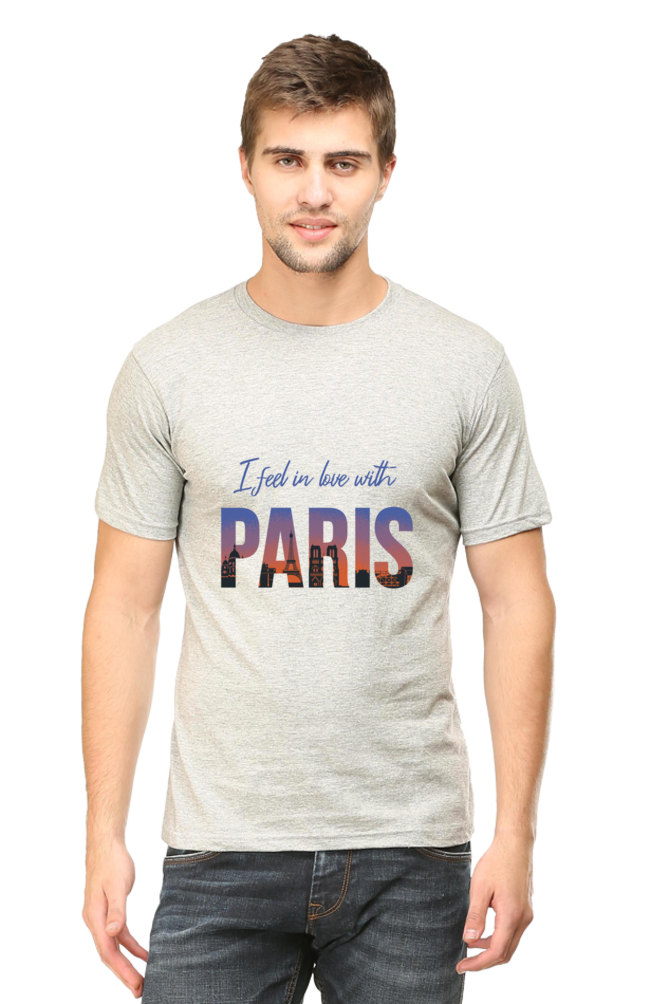 In Love With Paris Printed T-Shirt For Men - WowWaves - 8