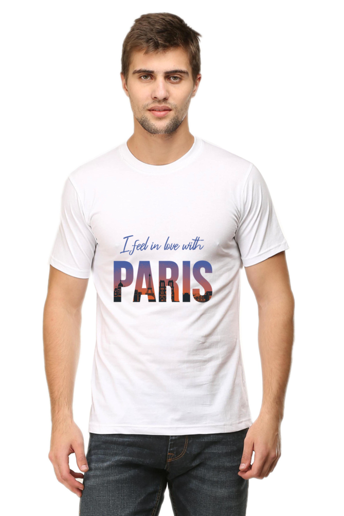 In Love With Paris Printed T-Shirt For Men - WowWaves - 7