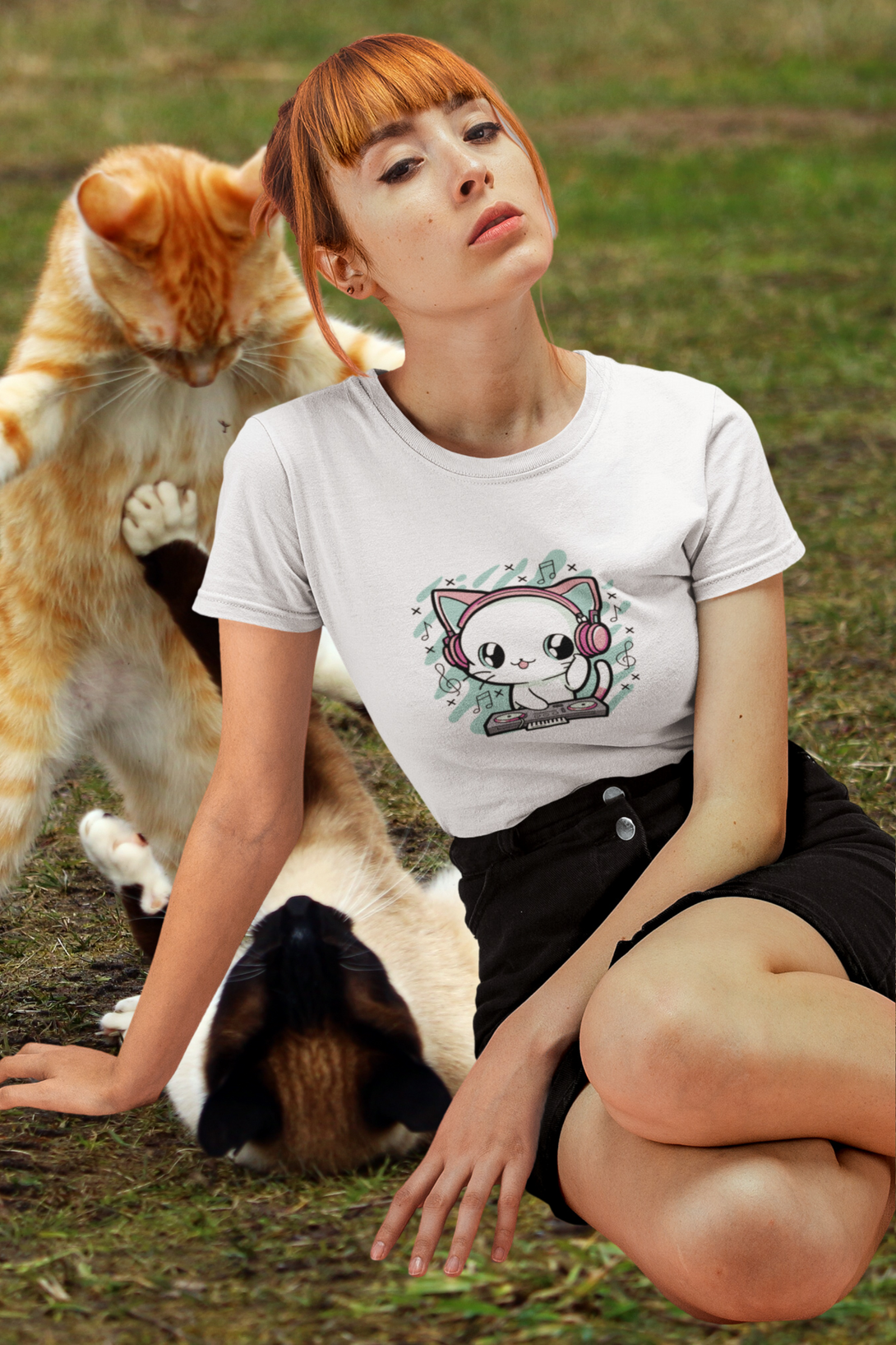 Meow Mix Printed T-Shirt For Women - WowWaves - 2