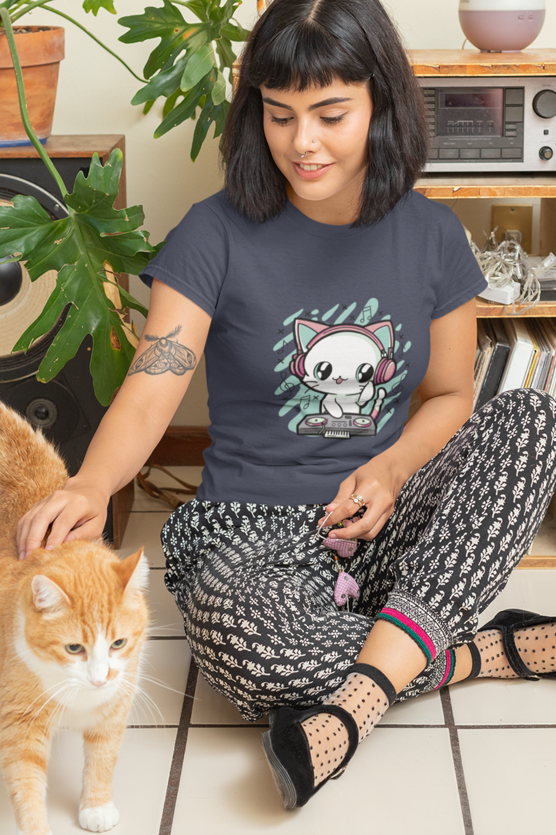 Meow Mix Printed T-Shirt For Women - WowWaves - 5