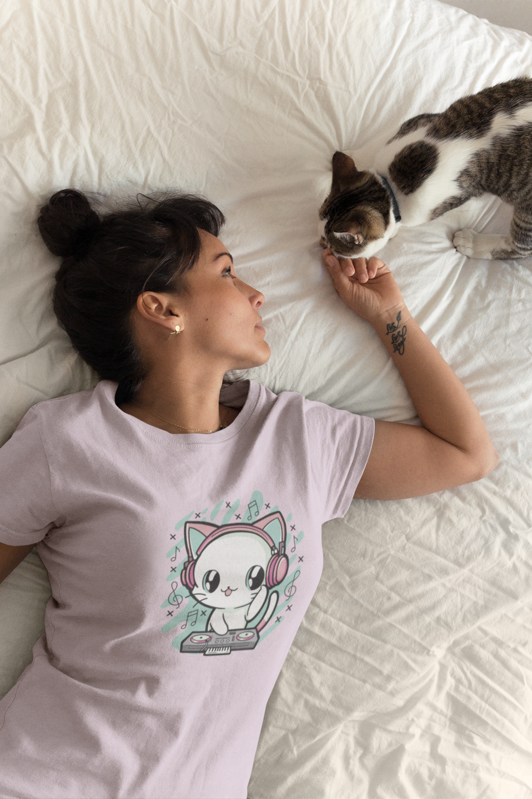 Meow Mix Printed T-Shirt For Women - WowWaves - 4