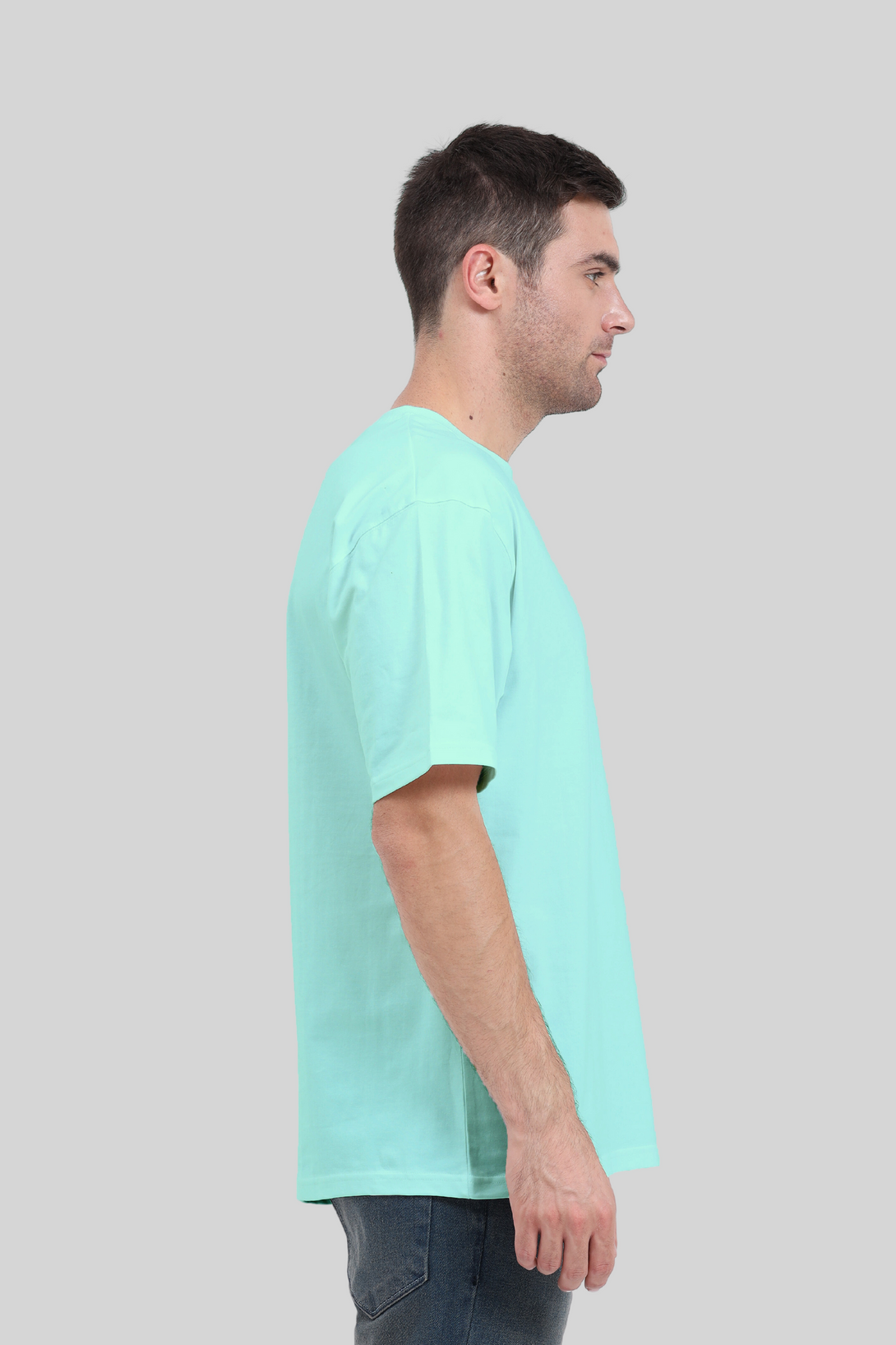 Mint Oversized T-Shirt For Men - WowWaves - 5