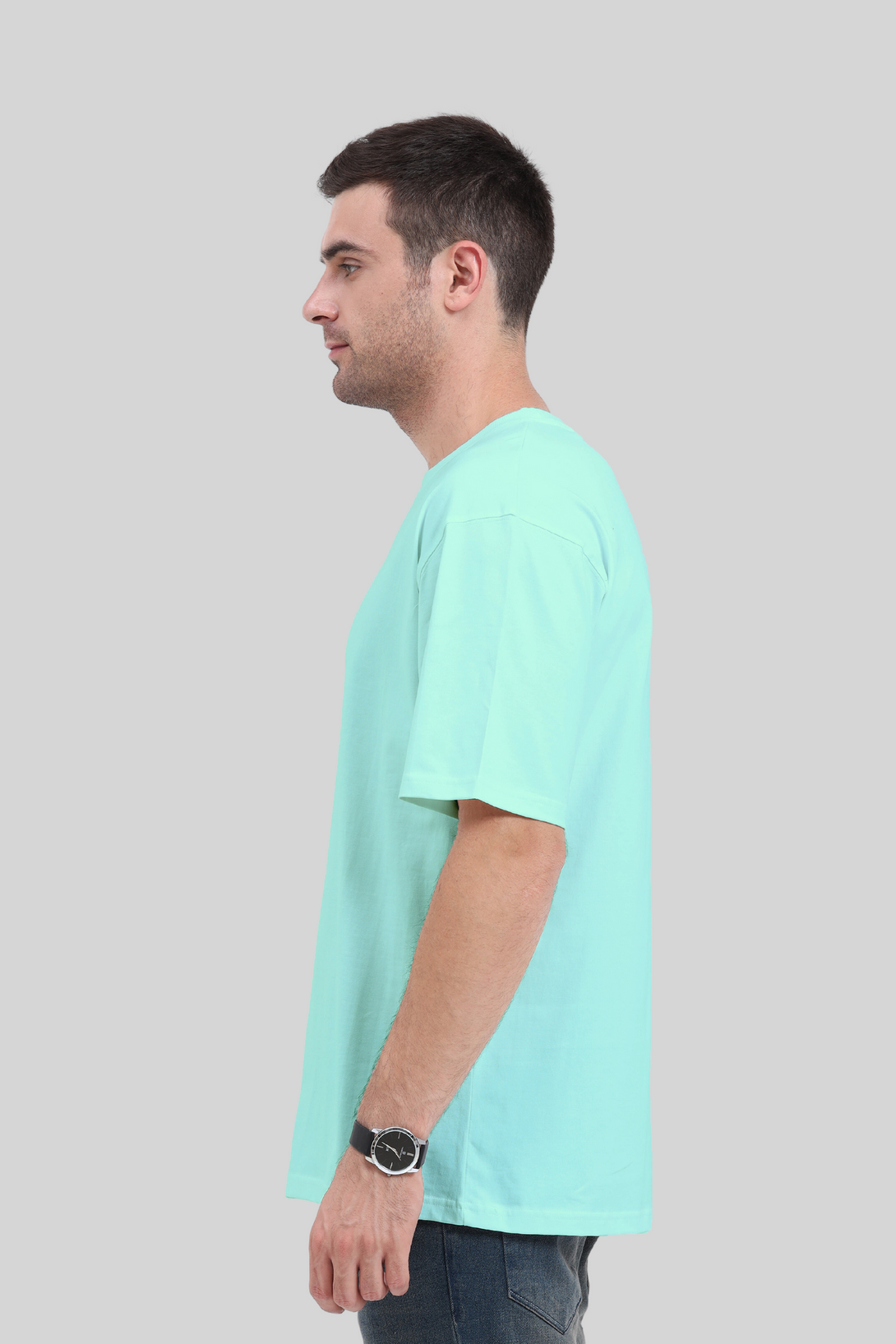 Mint Oversized T-Shirt For Men - WowWaves - 7