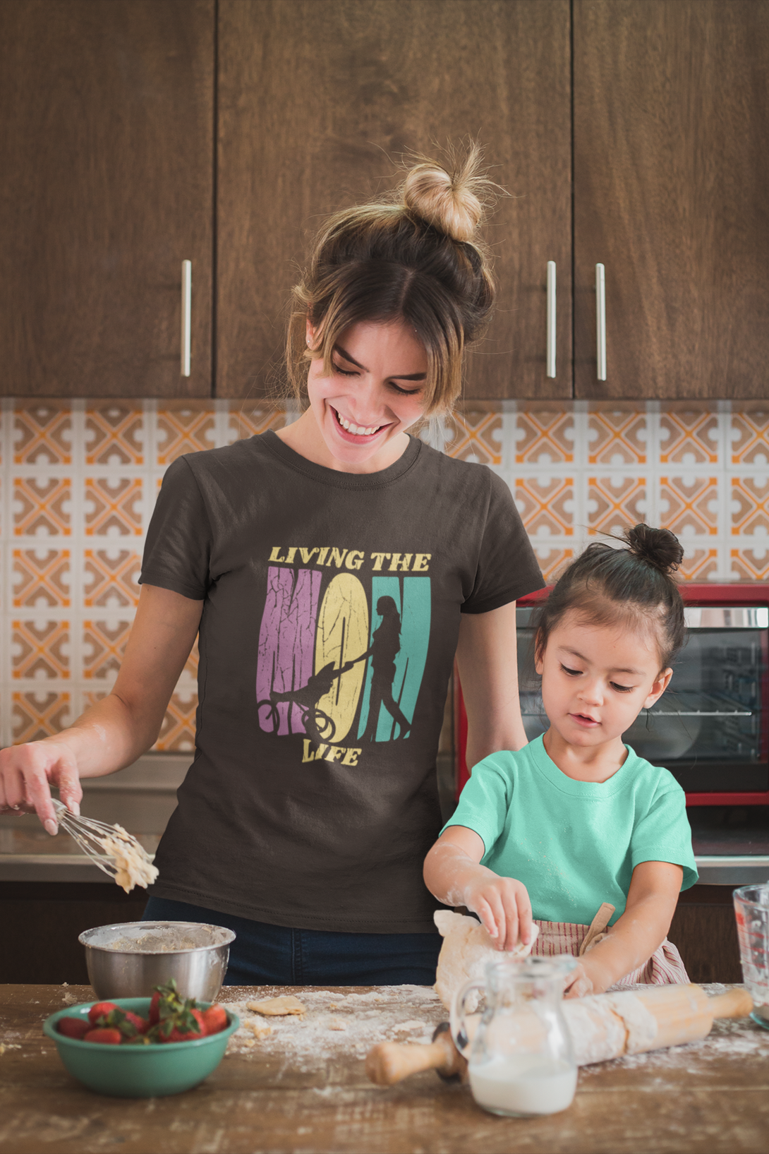 Mom Life Journey Printed T-Shirt For Women - WowWaves - 7