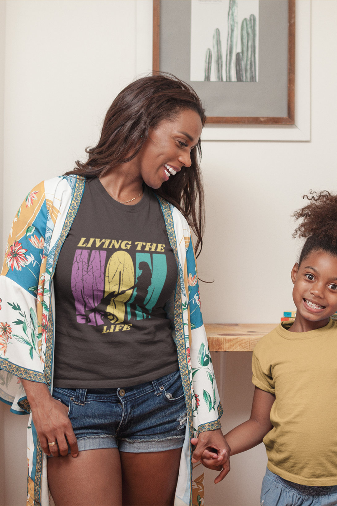 Mom Life Journey Printed T-Shirt For Women - WowWaves - 10