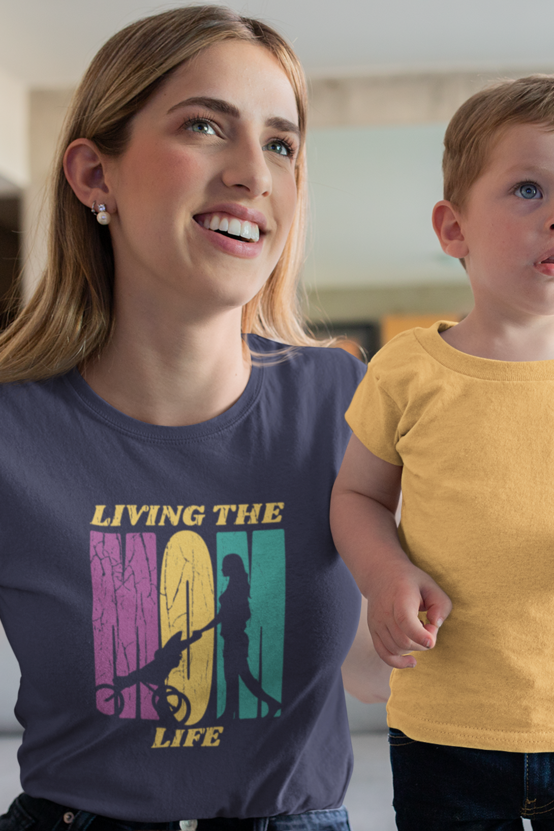 Mom Life Journey Printed T-Shirt For Women - WowWaves - 4