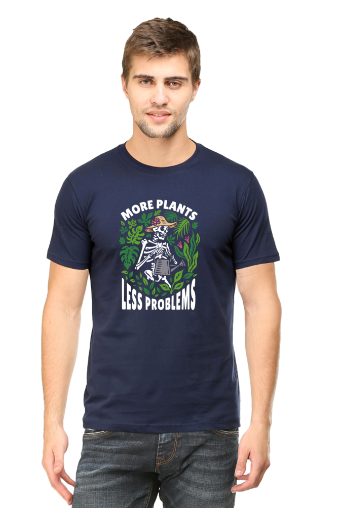 More Plants Less Problems Printed T-Shirt For Men - WowWaves - 7