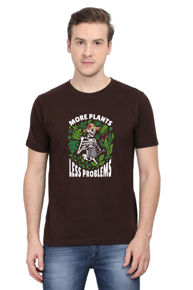 More Plants Less Problems Printed T-Shirt For Men - WowWaves - 8