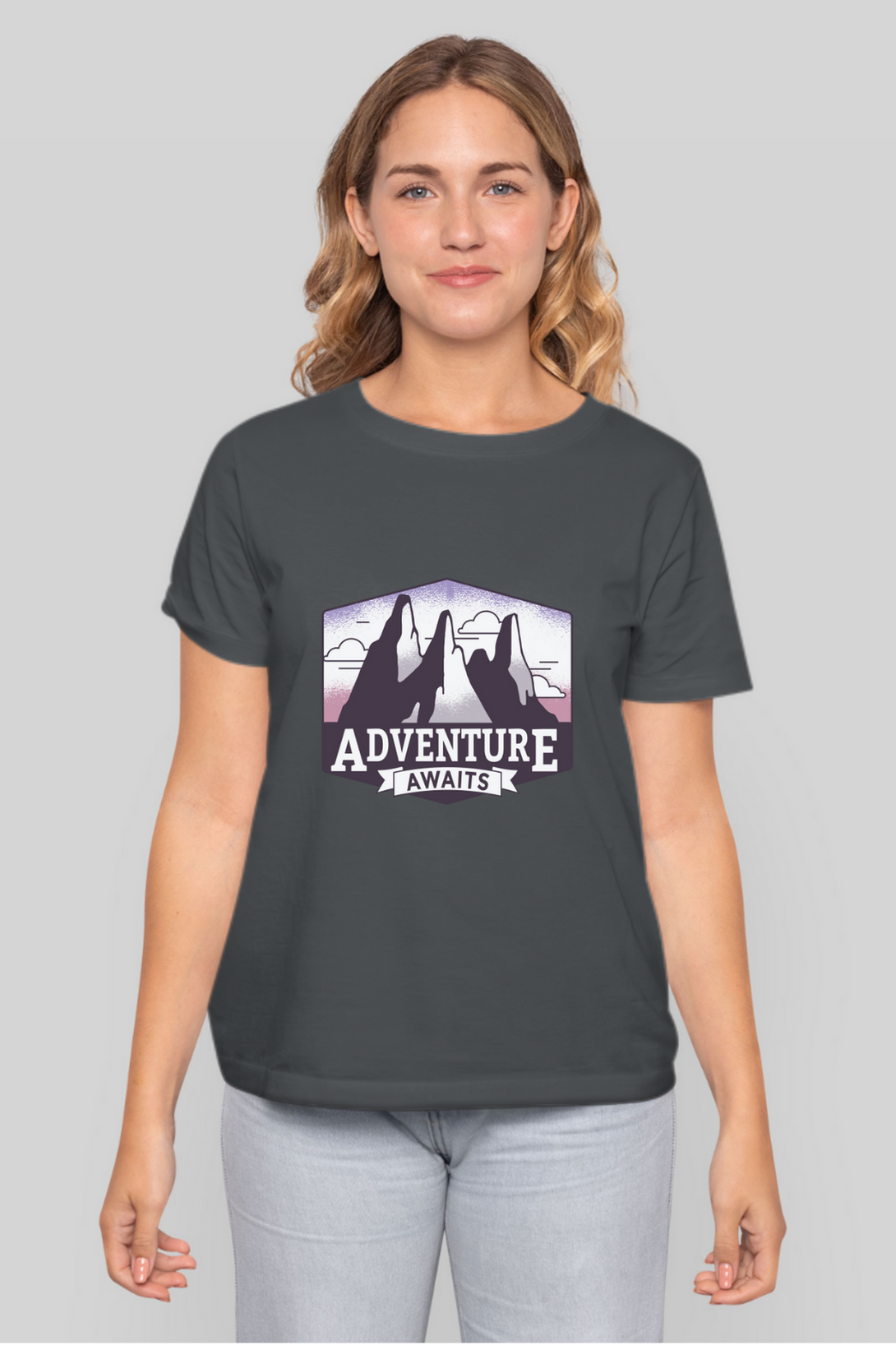 Adventure Awaits Printed T-Shirt For Women - WowWaves - 11