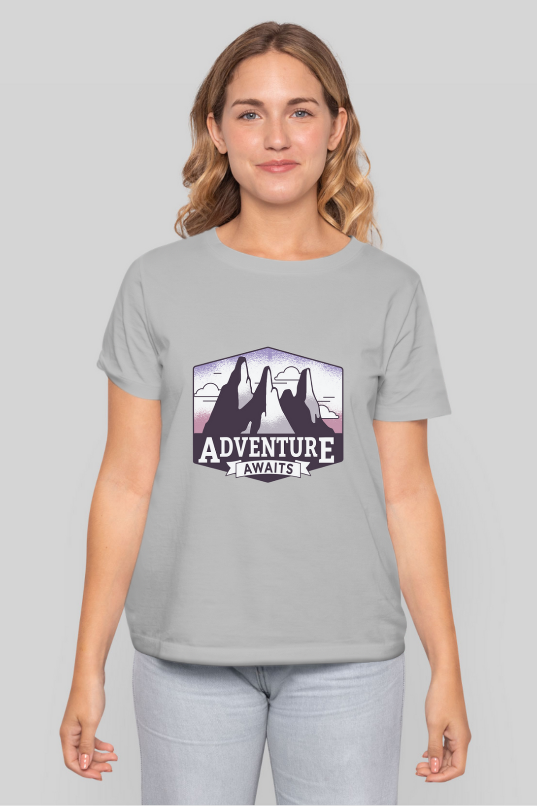 Adventure Awaits Printed T-Shirt For Women - WowWaves - 9