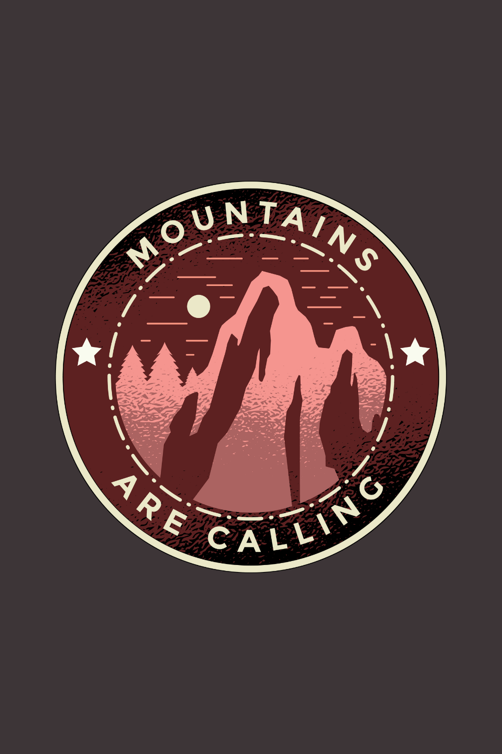 Mountains Are Calling Printed T-Shirt For Men - WowWaves - 1