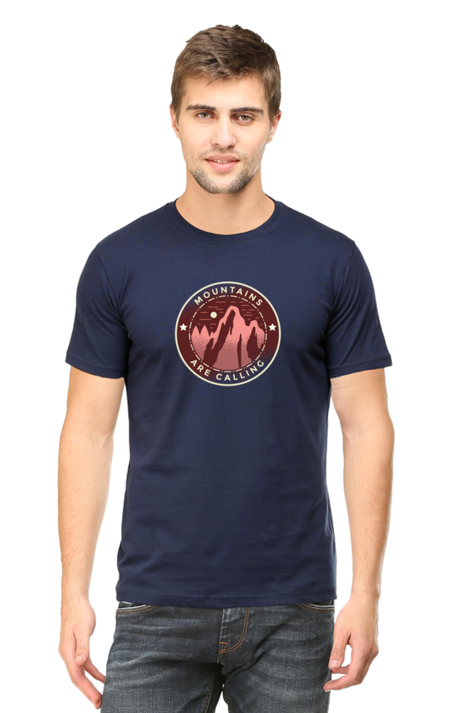 Mountains Are Calling Printed T-Shirt For Men - WowWaves - 10